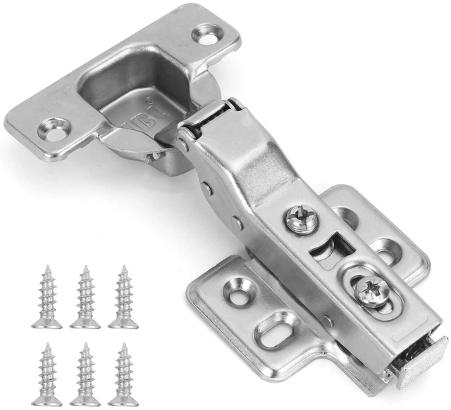 Main image of Soft Close Hinges for Frameless Cabinets, 110° Half Overlay, 50 Pack European Kitchen Cabinet Hinges,3D Adjustable and Quick Release, 35MM Cup Hinges, Slow Close Hinges