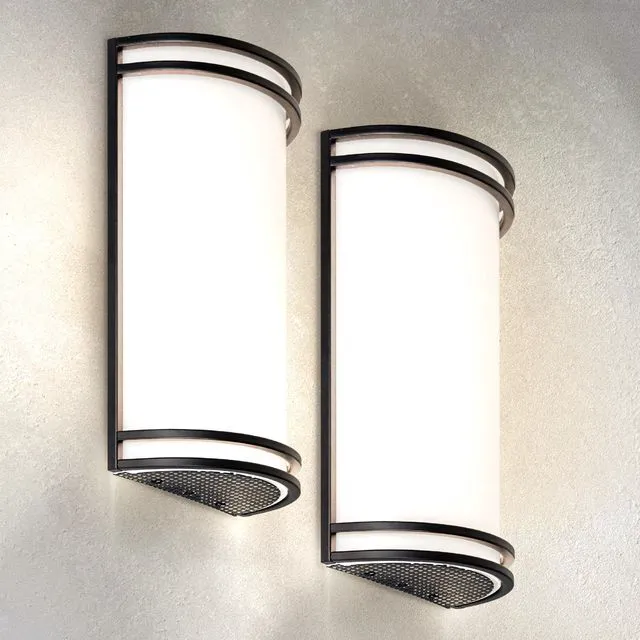 Main image of Indoor LED Wall Sconce Lights, Black 3000/4000/5000K ETL 2 Pack 14 Inch 20W Dimmable LED Wall Sconces Hardwired, Modern Wall Sconce Light Fixture for Bedroom, Bathroom, Hallway Decor
