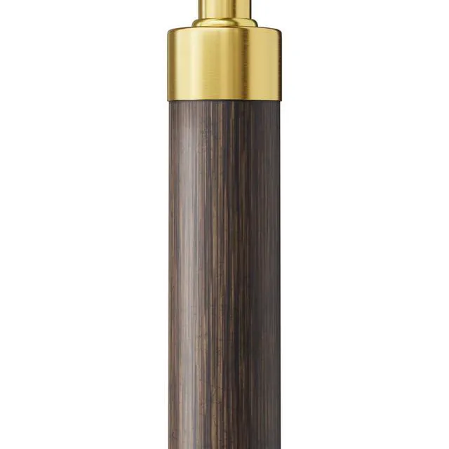 Alt view image 7 of 7 - Real Wood Floor Lamps for Living Room Bedroom, 62" Mid Century Modern Lamp Arc Floor Lamp with Foot Switch, Walnut Mcm Gold Standing Tall Lamps for Nursery Office Boho Decor Corner Reading Room Light