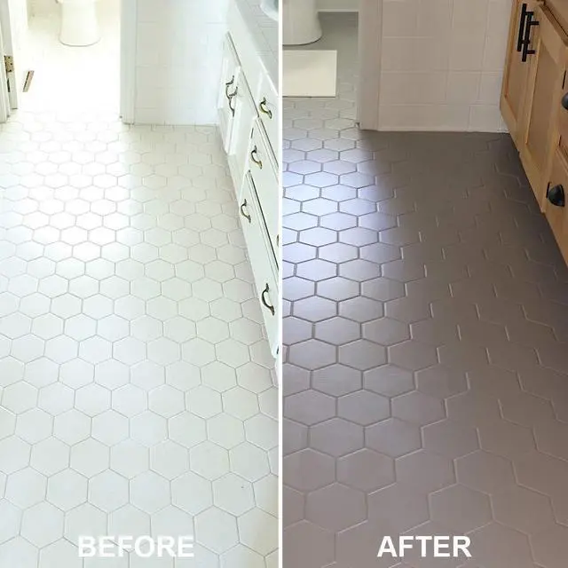 Alt view image 5 of 7 - Interior Floor Semi-Gloss Aged Gray Coating Kit Interior Floor Renovation, Durable Walk-On Finish, Tile, Vinyl, Concrete & Wood Surfaces, 2 Quarts