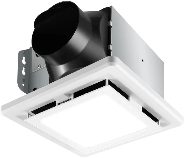 Main image of Bathroom Exhaust Fan with Light 110 CFM 1.0 Sones Ultra-Quiet 6500K 800LM Household Ventilation Fan Light Combo, Energy Saving Ceiling Mount Bathroom Extractor, Bath Extractor Easy to Install
