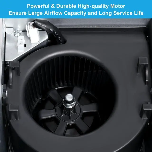 Alt view image 4 of 7 - Bathroom Exhaust Fan with Light 110 CFM 1.0 Sones Ultra-Quiet 6500K 800LM Household Ventilation Fan Light Combo, Energy Saving Ceiling Mount Bathroom Extractor, Bath Extractor Easy to Install