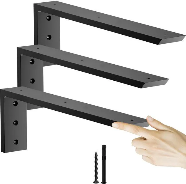 Main image of Countertop Support Bracket 16 inch 3 Pack (3/8" Thick),Premium Heavy Duty Granite Countertop Brackets 16"x6"x2.5",Shelf L Bracket Mantel Corbels for Quartz,Wood,Concrete and Laminate Countertops