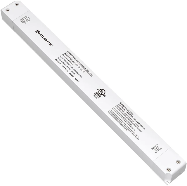 Main image of 100W Dimmable LED Driver, 120VAC to 24VDC Transformer, UL Listed Class 2, Triac/ELV/MLV Dimming, Power Supply for LED Strip Lights Signs, Compatible with Lutron Leviton Dimmer, Flicker-Free