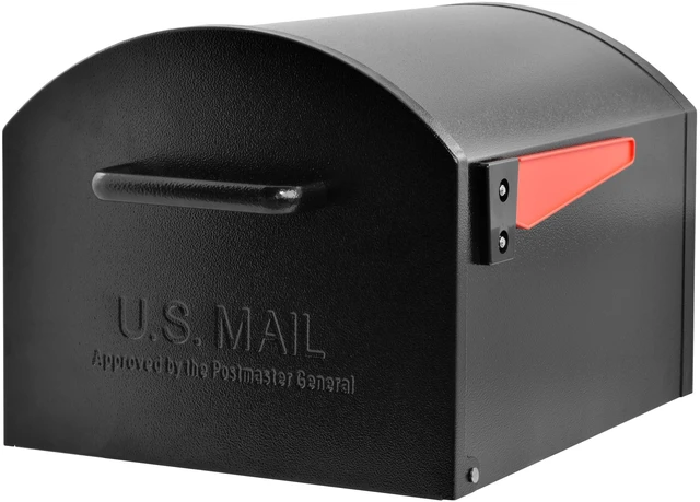 Main image of Orca Extra Large Galvanized Steel Post Mount Mailbox, Non-Locking USPS approved T4 rural mailbox, fits large packages and oversized, heavy-duty powder-coated curbside design