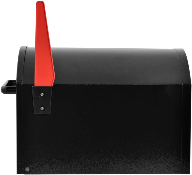 Alt view image 5 of 7 - Orca Extra Large Galvanized Steel Post Mount Mailbox, Non-Locking USPS approved T4 rural mailbox, fits large packages and oversized, heavy-duty powder-coated curbside design