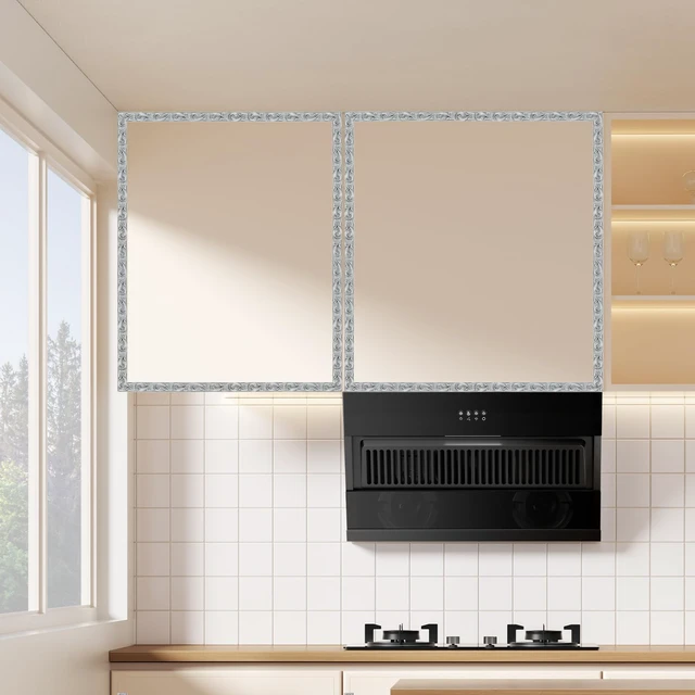 Alt view image 7 of 7 - 0.8" x 49.2FT Silver Peel and Stick Crown Molding Trim (3 Pack) - Flexible Molding for Multi-Room Wall and Mirror Accents