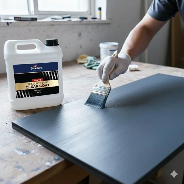 Alt view image 2 of 7 - Polyurethane Clear Coat for Furniture, Paintings, Water-Based Professional Varnish (Matt, 135.2 Fl Oz)