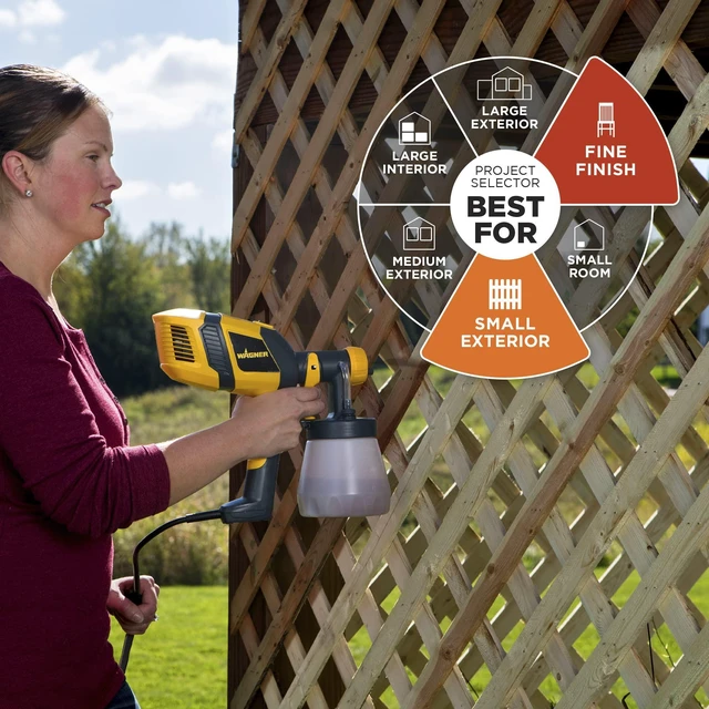 Alt view image 2 of 7 - Spraytech Control Spray QX2 HVLP Stain Sprayer, 3 Spray Patterns Three spray patterns and adjustable controls support staining fences, decks, lattice and other outdoor projects