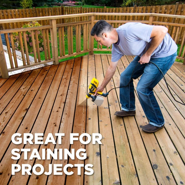 Alt view image 3 of 7 - Spraytech Control Spray QX2 HVLP Stain Sprayer, 3 Spray Patterns Three spray patterns and adjustable controls support staining fences, decks, lattice and other outdoor projects