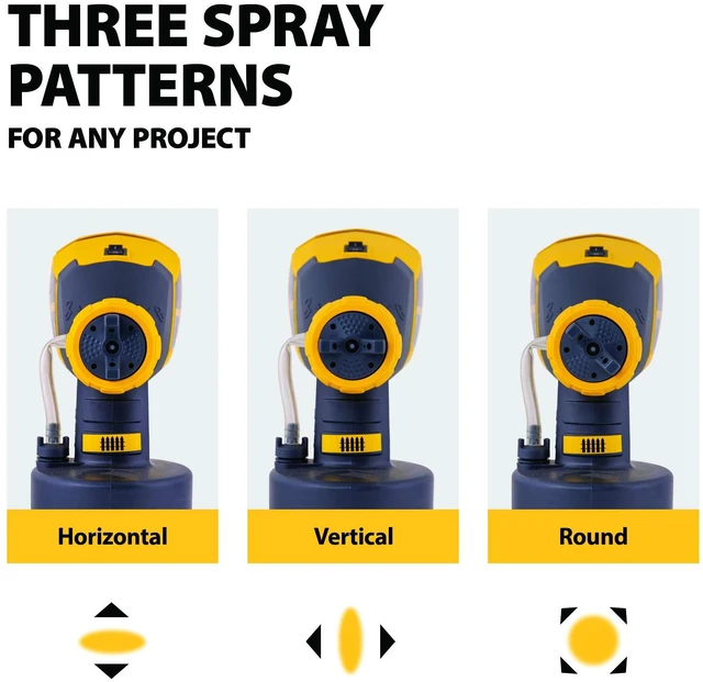 Alt view image 4 of 7 - Spraytech Control Spray QX2 HVLP Stain Sprayer, 3 Spray Patterns Three spray patterns and adjustable controls support staining fences, decks, lattice and other outdoor projects