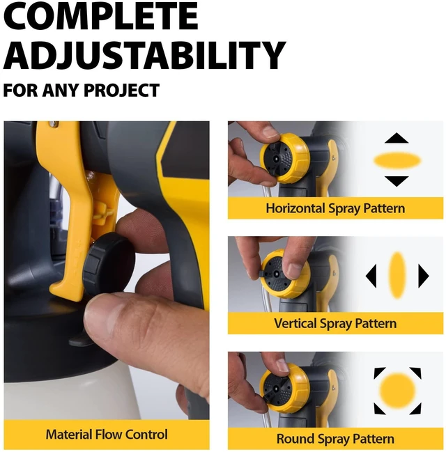 Alt view image 5 of 7 - Spraytech Control Spray QX2 HVLP Stain Sprayer, 3 Spray Patterns Three spray patterns and adjustable controls support staining fences, decks, lattice and other outdoor projects