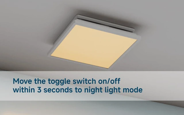 Alt view image 4 of 7 - Bathroom Exhaust Fan with Light,80 CFM, 4 Inch Duct Super Quiet 1.5 Sone,1000lm Dimmable 3CCT LED Light, Energy Star Ventilation Fan, White