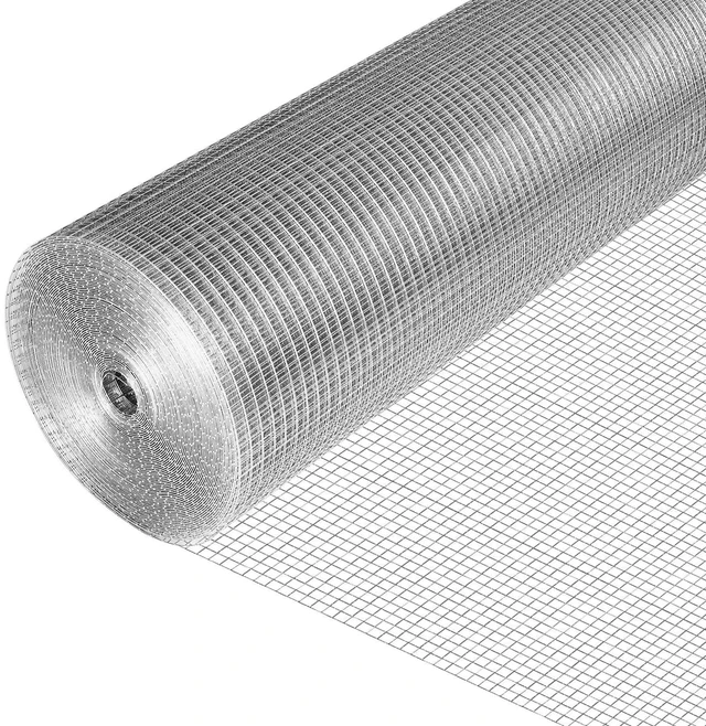 Main image of Hardware Cloth 1/4 inch 36 in x 100 ft Wire Mesh Roll Garden Fencing Galvanized After Welding Chicken Fence Square Mesh 23 Gauge Rabbit Snake Cage Heavy Duty