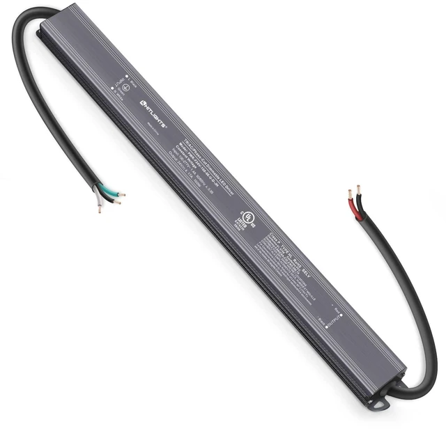 Main image of 100W Dimmable LED Driver, 120VAC to 24VDC Transformer, UL Listed IP66 Waterproof, Triac/ELV/MLV Dimming, Slim Power Supply for LED Strip Lights Signs, Compatible with Lutron Leviton Dimmer