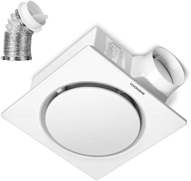 Main image of Bathroom Exhaust Fan with Humidity Sensor 110CFM, Auto On/Off Energy-Saving EC Motor,10.2-inch Ceiling Retrofit Bath Fan, No Attic Access Needed
