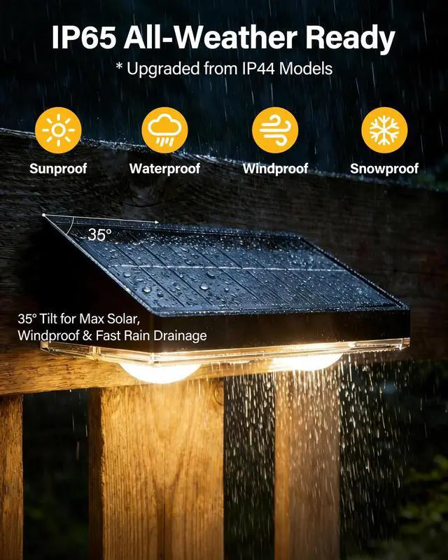 Alt view image 4 of 7 - Solar Fence Lights Outdoor, 16 Pack Fence Lights Solar Powered 60LM Solar Fence Lights, 9 RGB Color Modes, IP65 Waterproof, 12H Dusk to Dawn Glow for Pool/Deck/Patio/Wall/Backyard - Black