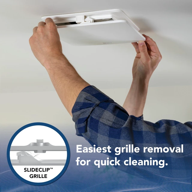 Alt view image 5 of 7 - Bathroom Exhaust Fan Easy Retrofit Without Attic Access, Ultra Quiet 0.9 Sones, Effective Ventilation at 60 CFM ENERGY STAR Certified Moisture and Odor Control