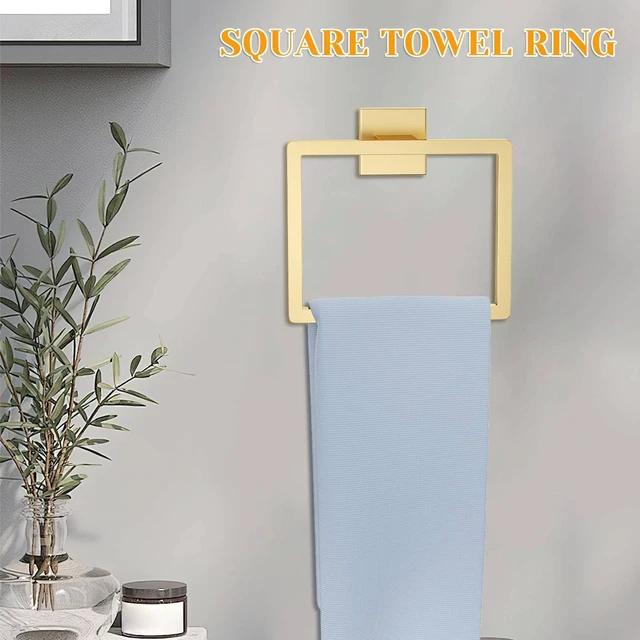 Alt view image 4 of 7 - 10 Pieces Brushed Gold Towel Bar Set Bathroom Hardware Accessories Set Upgraded Toilet Paper Holder Towel Holder/Racks Set for Bathroom Stainless Steel Wall Mounted 23.6in