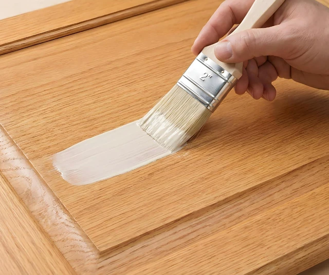 Alt view image 6 of 7 - Wood'n Primer - Paint it then stain it - Stainable Wood Fiber Paint (Bleached Wood, Large)