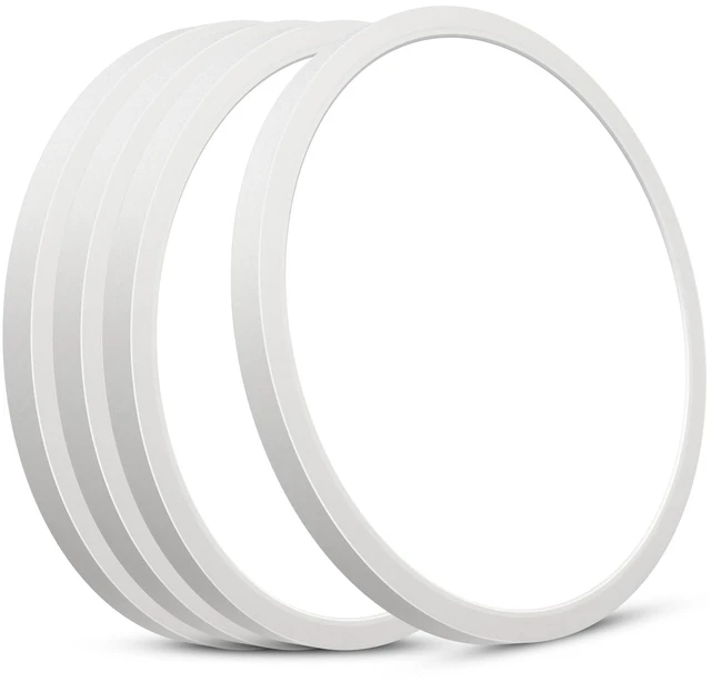 Main image of 4-Pack 12" LED Flush Mount Ceiling Light 6000K, 24W, Non-Dimmable Cool White, 2400LM, 240W Equiv. White Round Flat Bedroom Lights, Foyer, Hallway, Porch, Kitchen, Entryway, Living Room