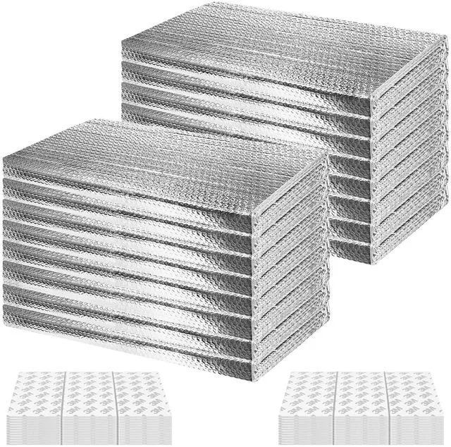 Main image of 16P Garage Door Insulation Kit Panels 3MM 16x8FT for Double Garage Door, Pre-Cut Bubble Reflective Aluminum Foil Sheet 120 Tape, DIY Install Temperature Control Block Summer Heat & Winter Cold(24x48)