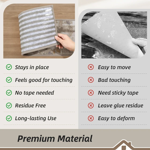 Alt view image 6 of 7 - Stair Treads for Wooden Steps, 8"X30", 15pcs, Beige/Grey Non-Slip Machine Washable Carpet Stair Treads, TPE Backing, 100% Polyester, Soft Indoor Stair Runner for Kids Elders and Pets