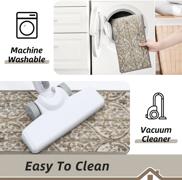 Alt view image 4 of 7 - Stair Treads for Wooden Steps, 8"X30", 15pcs, Beige/Malt Yellow Non-Slip Machine Washable Carpet Stair Treads, TPE Backing, 100% Polyester, Soft Indoor Stair Runner for Kids Elders and Pets