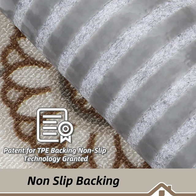 Alt view image 3 of 7 - Stair Treads for Wooden Steps, 8"X30", 15pcs, Brown/Grey Non-Slip Machine Washable Carpet Stair Treads, TPE Backing, 100% Polyester, Soft Indoor Stair Runner for Kids Elders and Pets