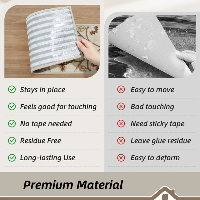 Alt view image 6 of 7 - Stair Treads for Wooden Steps, 8"X30", 15pcs, Brown/Grey Non-Slip Machine Washable Carpet Stair Treads, TPE Backing, 100% Polyester, Soft Indoor Stair Runner for Kids Elders and Pets
