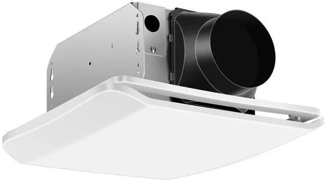 Main image of Bathroom Exhaust Fan 110 CFM Ceiling Mount, Quiet Ventilation Fan 1.0 Sones with Hidden Grille Cover & Metal Motor, 4-inch Duct Household Extractor, Ideal for Bathroom Remodeling (White)