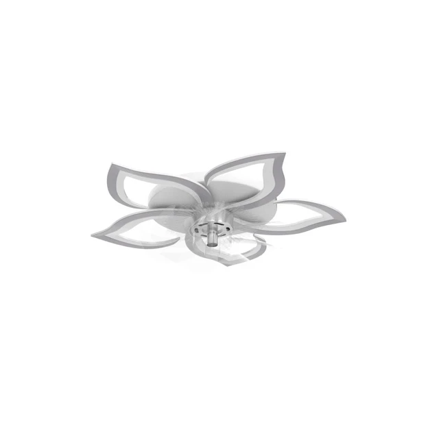 Alt view image 4 of 7 - Low Profile Ceiling Fan with Lights,110v Modern Dimmable Flower Shape, Remote Control/app Control,Timing 6 Gear Speeds Fan Ceiling Lamp