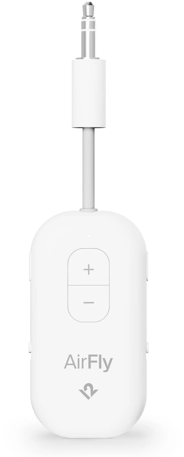 Main image of AirFly Pro 2, Bluetooth Adapter, Pair 2 AirPods, White Pair 2 AirPods or Wireless Headphones 3.5mm AUX Bluetooth Transmitter and Receiver for Cars, Boats, Treadmills, TVs & More