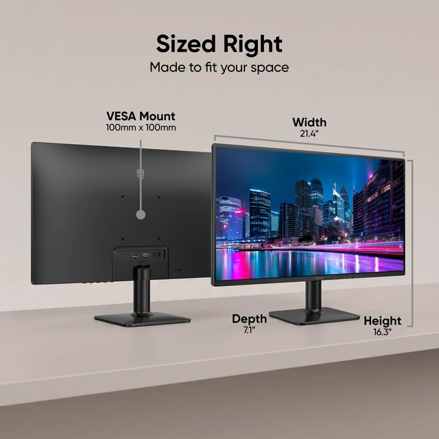 Alt view image 4 of 7 - 24" Gaming Monitor FHD 180Hz Overlocked IPS HDR10, 24E2G2200 1920×1080 LED Computer Monitor,144Hz Native / 180Hz OC, 0.5ms, VGA, VESA, Adaptive Sync, Low Blue Light