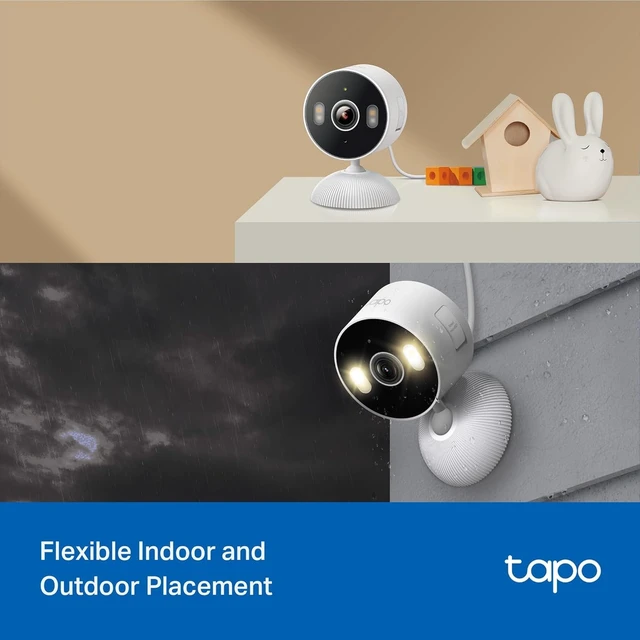 Alt view image 2 of 7 - 2K Indoor/Outdoor Wired Security Camera, C113(2-Pack) Baby Monitor & Pet Camera, Person/Motion/Baby Cry Detection, 2-Way Audio, Siren, Subscription-Free SD Storage or Cloud