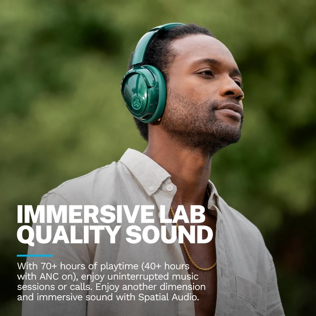 Alt view image 2 of 7 - JBuds Lux ANC Jelle Wireless Over-Ear Headphones, Fir Sure