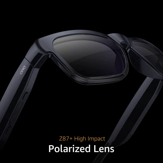 Alt view image 6 of 7 - AI Smart Glasses, UV400 Z87+ Audio Open Ear Bluetooth Sunglasses HiFi Speaker, 165Language Translation, ChatGPT AI, 10H Playtime, Voice Ctrl, Hands-Free Calls & Music, Daily & Travel Use