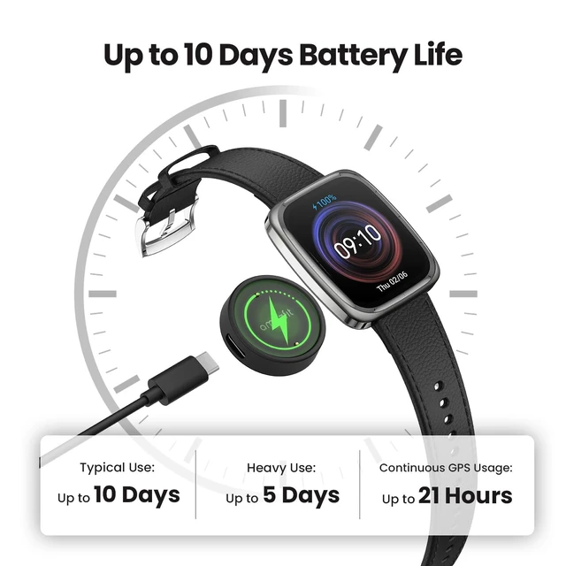Alt view image 7 of 7 - Active 2 Premium Smart Watch 1.75" Sapphire Glass, GPS, iOS/Android 44mm, 10-Day Battery, Water-Resistant, AMOLED Display, Heart & Sleep Monitor, HYROX Mode, Leather + Sport Strap