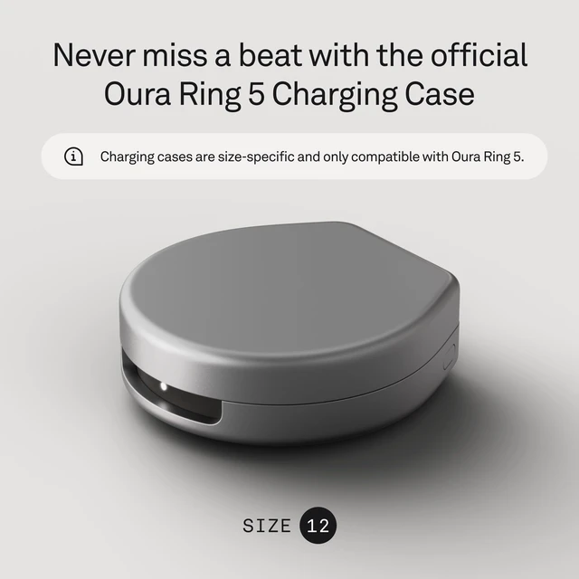 Alt view image 2 of 7 - Ring 5 Official Charging Case - Size 12 Up to a Month of Battery Life, USB-C Cord Compatible