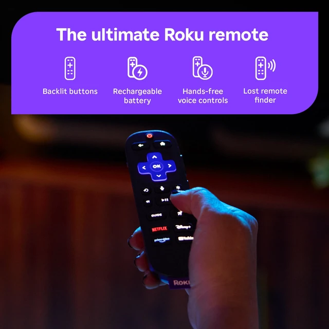 Alt view image 6 of 7 - Ultra, Ultimate Streaming Player - 4K Streaming Device for TV HDR10+, Dolby Vision & Atmos - Bluetooth & Wi-Fi 6 - Rechargeable Voice Remote Pro with Backlit Buttons - Free & Live TV