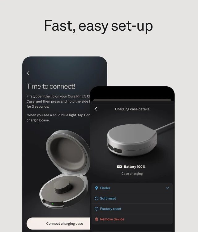 Alt view image 5 of 7 - Ring 5 Official Charging Case - Size 10 Up to a Month of Battery Life, USB-C Cord Compatible
