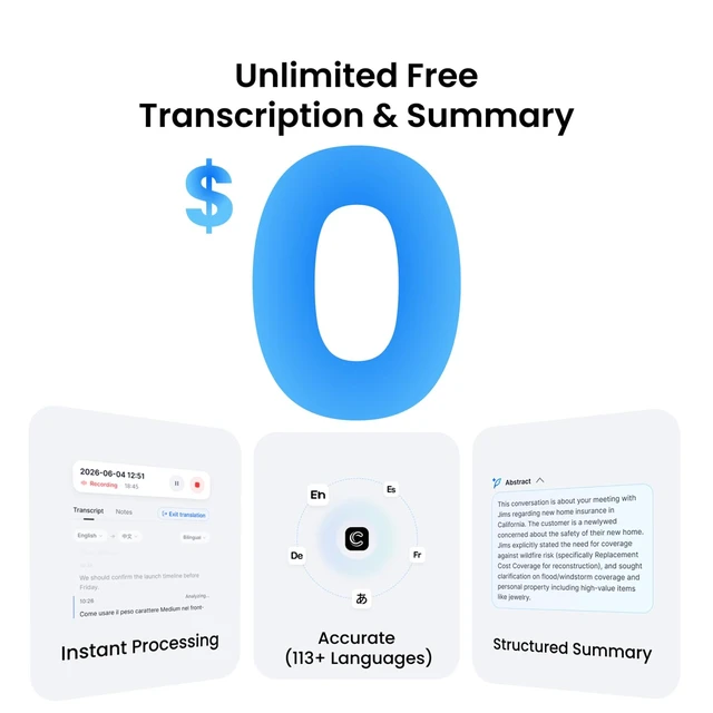 Alt view image 2 of 7 - Note Pro AI Voice Recorder, AI Note Taker Device for Meetings Transcription & AI Summaries Included, No Subscription Required, App Control, 113 Languages, Ultra-Slim for Meetings & Calls