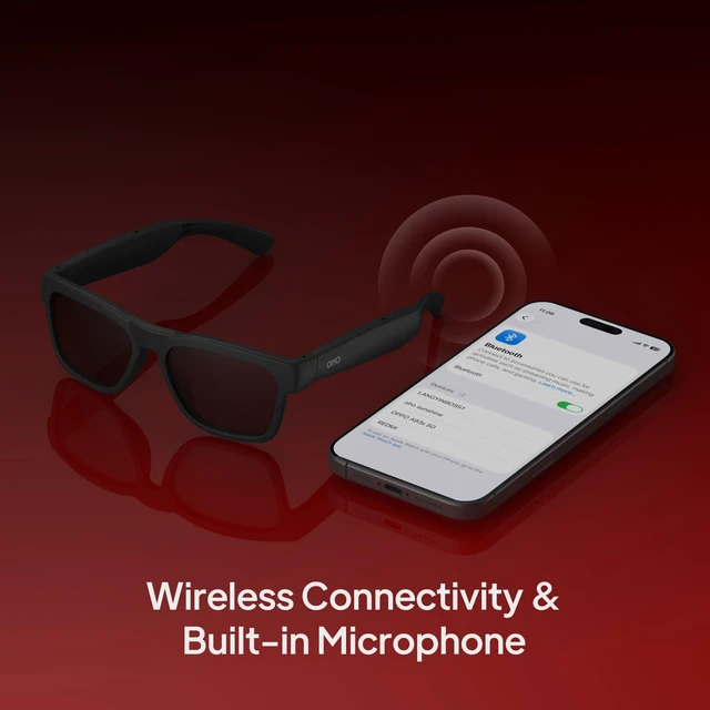 Alt view image 4 of 7 - Open Ear Smart Glasses, UV400 Z87.1 Lightweight Bluetooth Sunglasses Up to 10H Playtime, Hands-Free Calling, Music Playback, Voice Control, Polarized Lens, Unisex for Daily Wear & Outdoor Sports