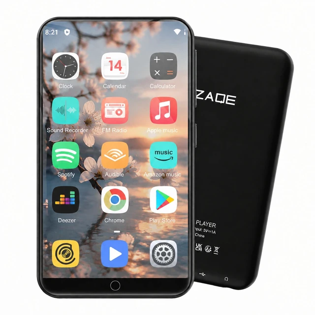 Main image of 80GB MP3 Player with Bluetooth and WiFi, 4" HD Full Touch Screen Music Player with Spotify, Audible, Pandora, Libby, Spotify Kids,MP3&MP4 Player with HiFi Sound
