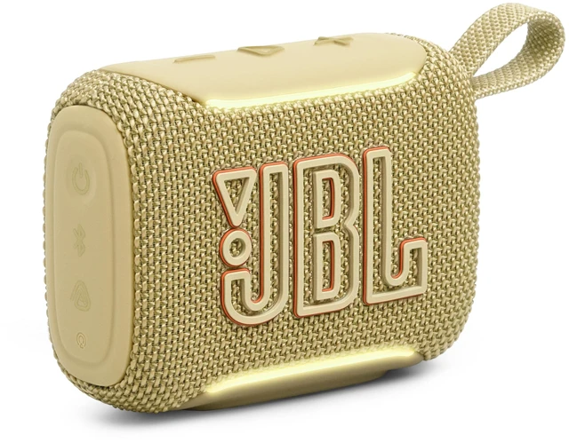 Main image of Go 5 Portable Bluetooth Speaker, Waterproof and Dustproof - Yellow Dustproof Drop-Proof With up to 10 Hr Battery, Stereo Pairing, App Control For Pool, Beach, Outdoor Listening