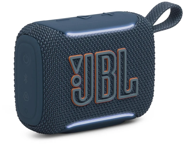 Main image of Go 5 Portable Bluetooth Speaker, Waterproof and Dustproof - Blue Dustproof Drop-Proof With up to 10 Hr Battery, Stereo Pairing, App Control For Pool, Beach, Outdoor Listening