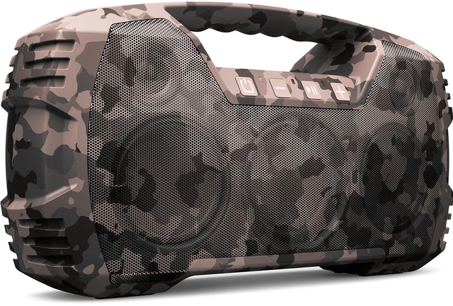Main image of Outdoor Bluetooth Speaker, IPX7 Waterproof, 90W Peak, 32H Playtime, Camo Floating design, deep bass, TWS stereo, portable handle, rugged build for pool days, beach trips, kayaking, and hiking