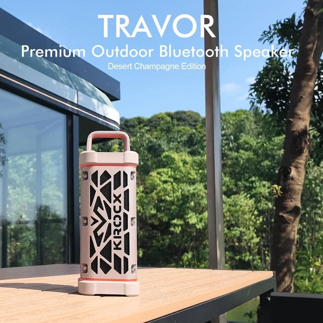 Alt view image 2 of 7 - TRAVOR Premium Magnetic Bluetooth Speaker for Patio, Boat & Outdoor All-Aluminum Refined Finish with Magnetic Mount for Boat & Golf Cart, IP68 Waterproof, 25H Playtime for Patio Marine & Beach