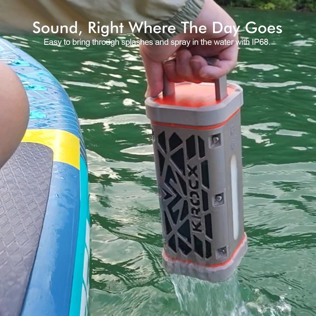 Alt view image 4 of 7 - TRAVOR Premium Magnetic Bluetooth Speaker for Patio, Boat & Outdoor All-Aluminum Refined Finish with Magnetic Mount for Boat & Golf Cart, IP68 Waterproof, 25H Playtime for Patio Marine & Beach