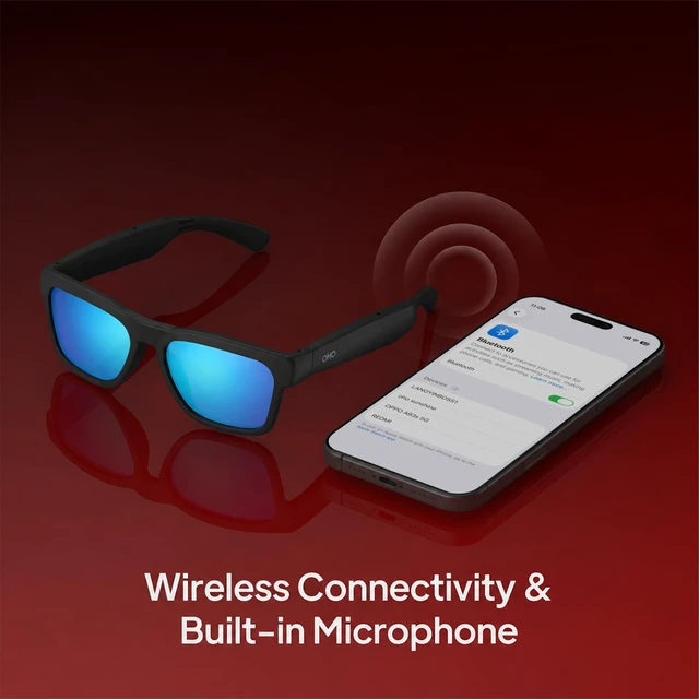 Alt view image 4 of 7 - Open Ear Smart Glasses, UV400 Z87.1 Lightweight Bluetooth Sunglasses Up to 10H Playtime, Hands-Free Calling, Music Playback, Voice Control, Polarized Lens, Unisex for Daily Wear & Outdoor Sports